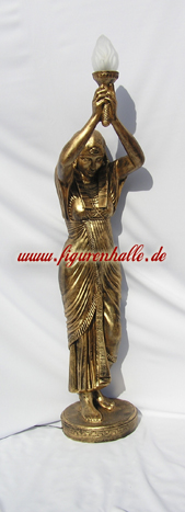 Ägyptische Wächterin als Lampe
