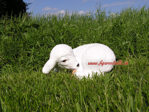 Lamm Gartenfigur