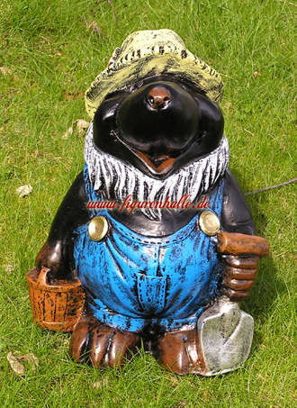 Maulwurf als Gartenzwerg