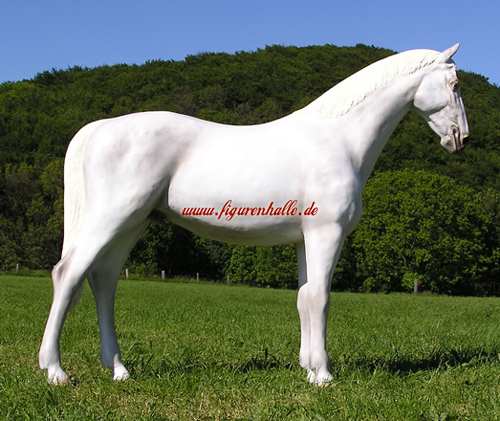 Schimmel Pferd Aufstellfigur