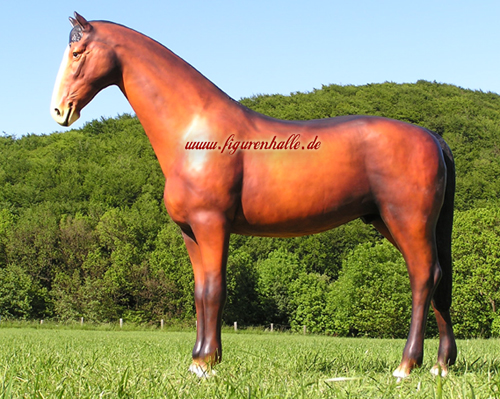  Pferd braun Dekofigur
