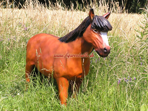 Pony lebensgro Dekofigur Figur