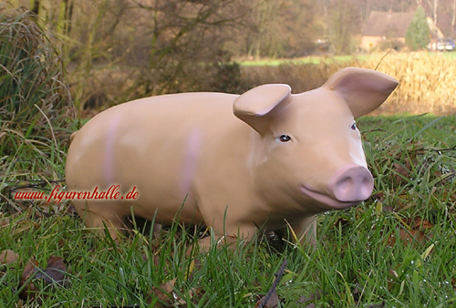 Schwein Gartenfigur