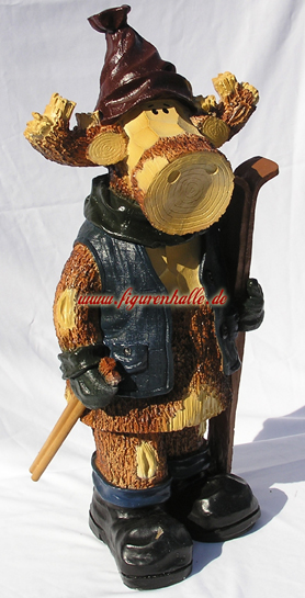 Fröhlicher Winter Elch Weihnachtsfigur