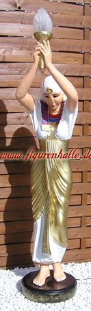 Ägyptische Statue als Leuchter