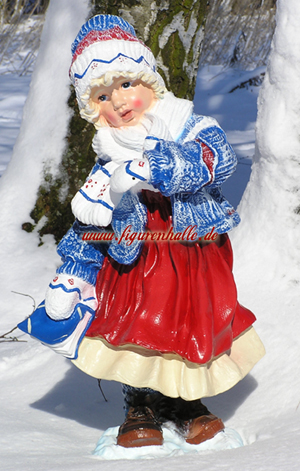 Winter Junge als Aufstellfigur