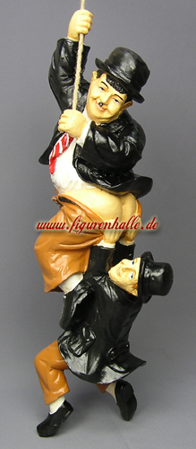 Dick und Doof am Seil Figur