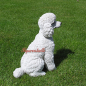 Preview: Poodle statue white