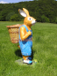Preview: Osterhase Hase mit blauer Latzhose