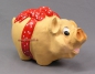 Preview: Schwein als Spardose mit Schleife