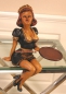 Preview: Antique woman figure sitting