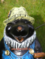 Preview: Maulwurf Gartenfigur mit Bart