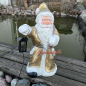 Preview: Weihnachtsmann Figur mit goldenem Gewand
