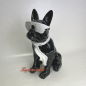 Preview: Desginer Statue Hund elegant Handtasche schwarz
