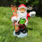 Preview: Weihnachtsmann mit Ski Figur
