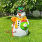 Preview: Dekoidee Schneemann Figur Eingangsbereich