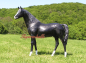 Preview: schwarzes Pferd Aufstellfigur