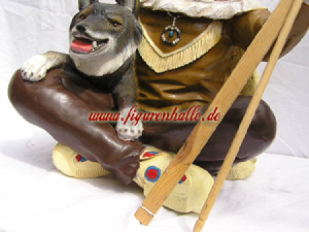 Preview: Indianer Skulptur