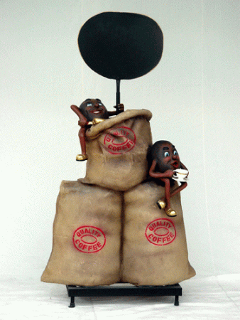 Kaffee Werbeaufsteller