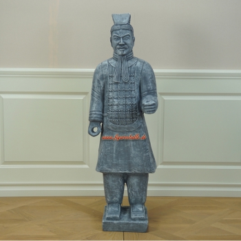 Preview: Chinesischer Terrakotta-Krieger Gartenfigur