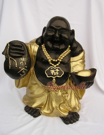 Preview: Buddha Koi Deko Gartenfigur