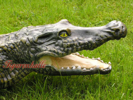 Preview: Alligator Gartenskulptur