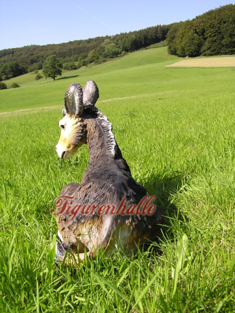 Preview: Gartenfigur Berg Esel