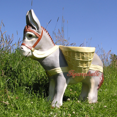 Esel Gartenfigur