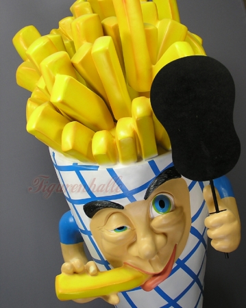 Preview: Pommes Straßenaufsteller Werbung