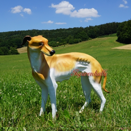 Windhund lebensgroß Figur