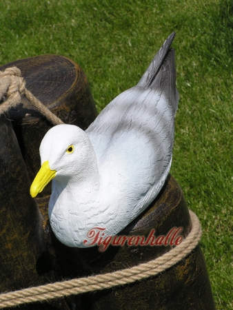 Preview: Möwe auf Anleger Statue