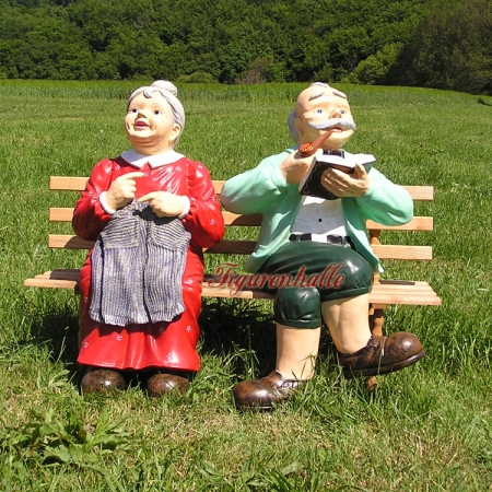 Grandma & Grandpa on bench