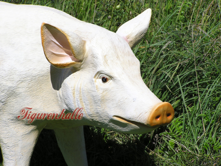 Preview: Schwein groß Statue lebensgroß