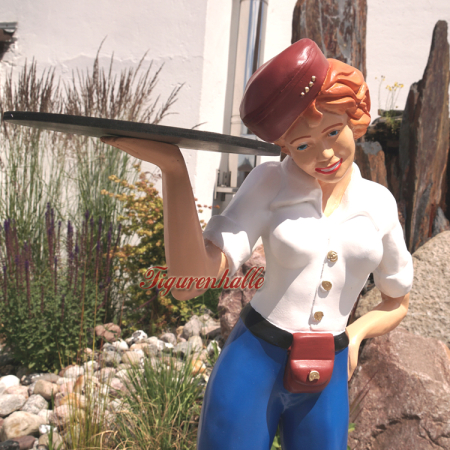 Preview: Diner Pin Up mit Tablett
