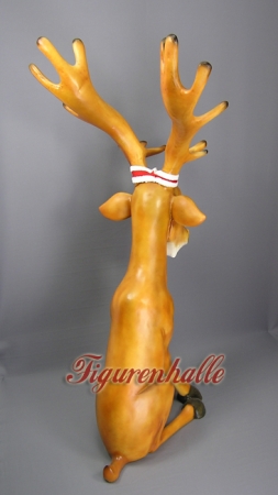 Preview: Deko Elch sitzend Hütten Deko