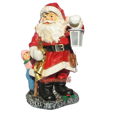Weihnachtsmann Antik Laterne