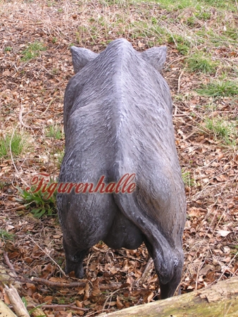 Große Wildsau Eber Statue Garten