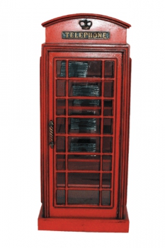 CD Schrank Englische Telefonzelle
