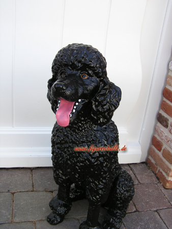 Poodle garden figure