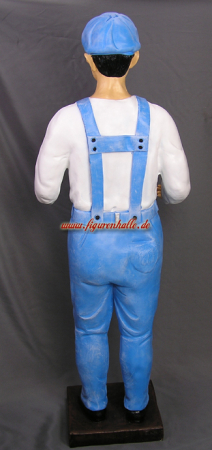 Worker in dungarees deco