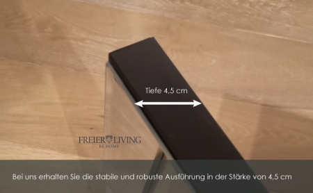 Preview: Wandbild schwarz weiß sPIEGELRAHMEN