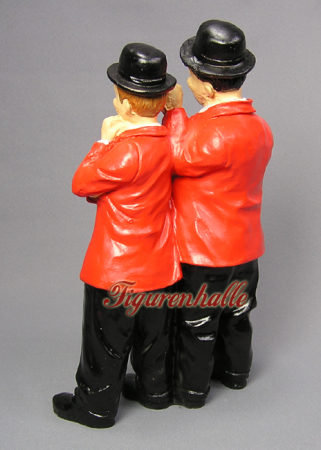Preview: Oliver Hardy Statue stehend rot