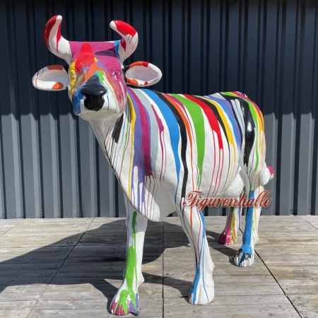 Kuh lebensgroß Figur Pop Art