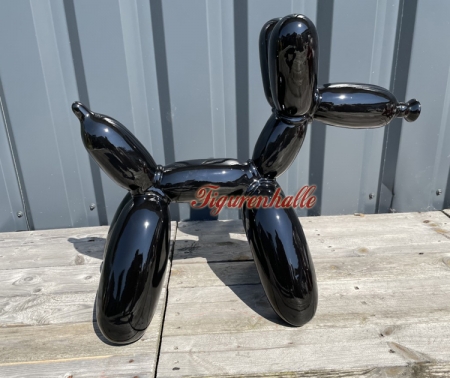 Preview: schwarzer Ballon Hund Figur