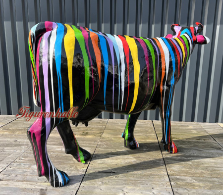 Kuh Kunstbemahlung zur Dekoration und Deko