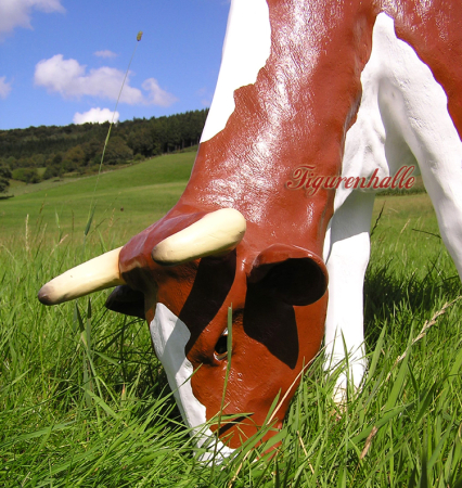 Kuh fressend Kopf Figur