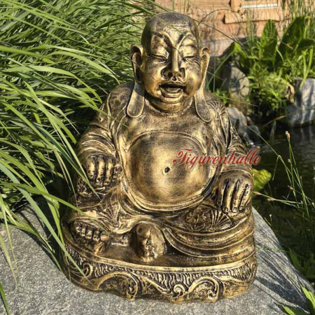 Preview: Buddha Gold sitzend