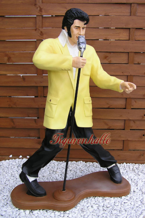 Rock 'N' Roll Legende am Mikrofon The King Figur