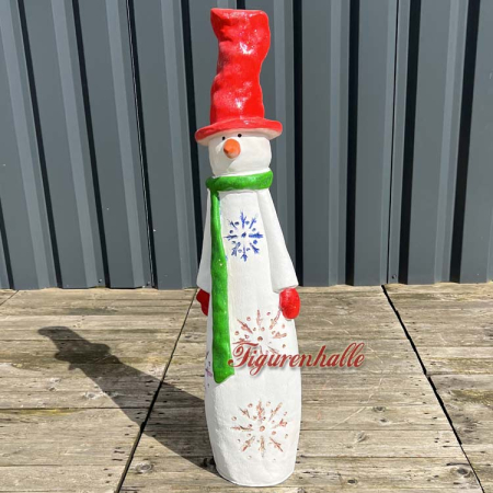 Weihnachtszeit Schneemann Figur groß