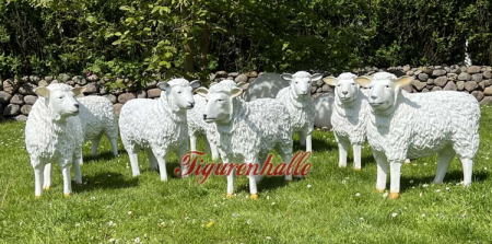 Preview: Large sheep figure as a herd for the garden